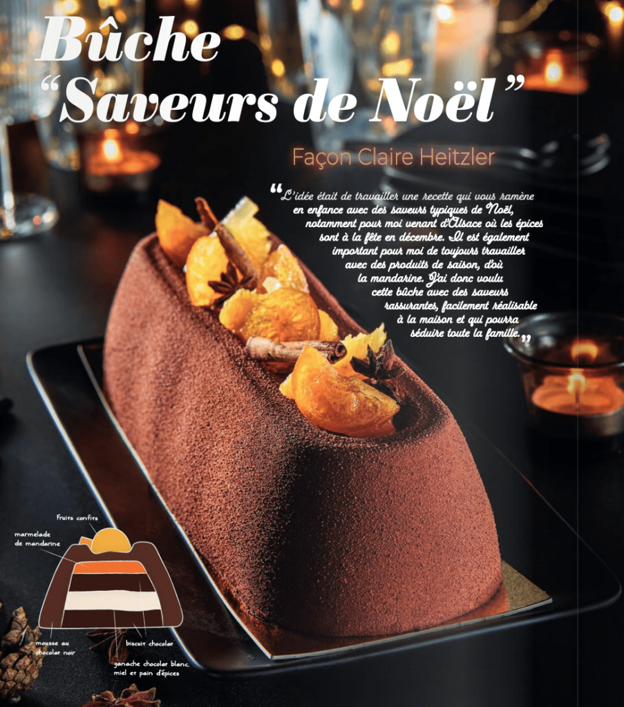 Bûche "Saveurs de Noël" par Claire Heitzler Bûche "Saveurs de Noël" par Claire Heitzler
