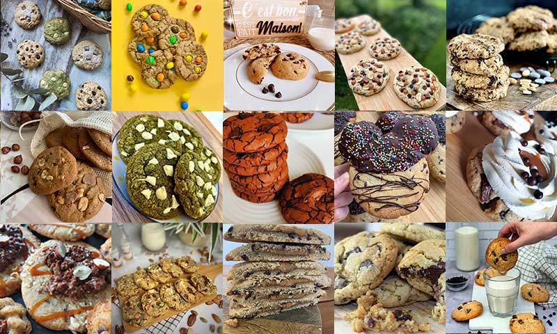Un aperçu des photos de cookies proposées 
