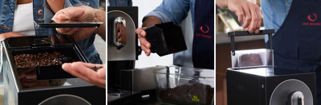 Une machine à café simple d'entretien