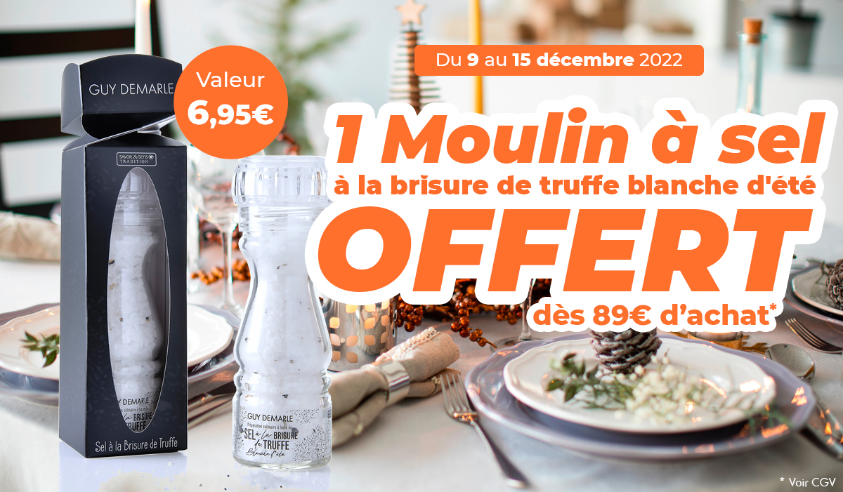 Du sel à la truffe offert sur la Boutique !