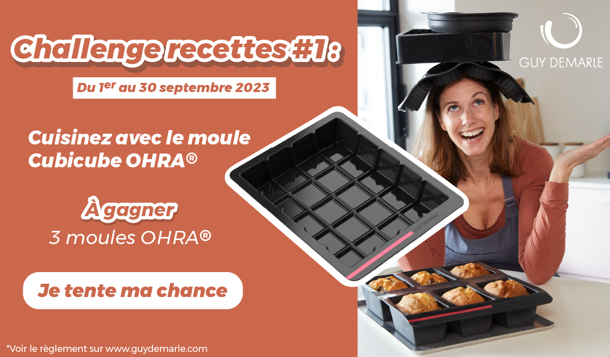 Challenge recettes #1 : Cuisinez avec le Moule Cubicube OHRA® ! - Le Mag' Guy  Demarle