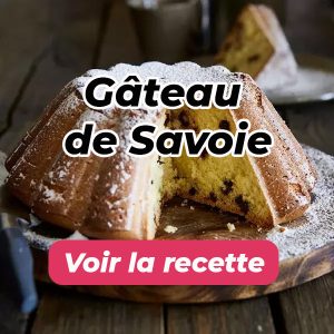 Gâteau de Savoie aux pépites de chocolat