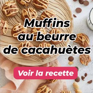 Muffins au beurre de cacahuètes