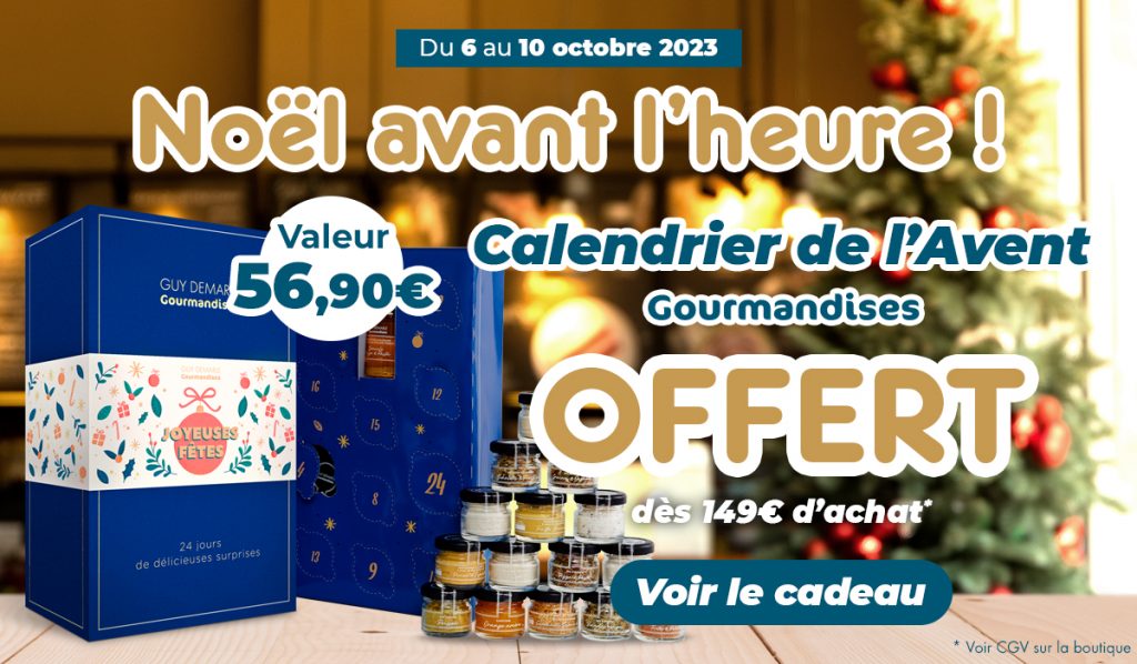 Recevez un calendrier de l'avent dès 149€ d'achat