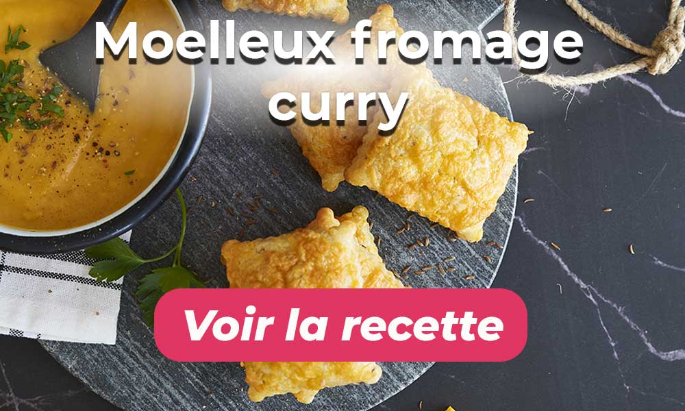 Moelleux fromage curry
