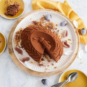 Entremets mousse au chocolat dans le Moule Œuf de Pâques OHRA®