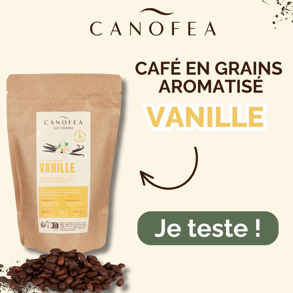 Café en grains aromatisé - Vanille