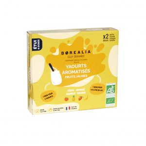 Nouveaux ferments yaourts aromatisés fruits jaunes