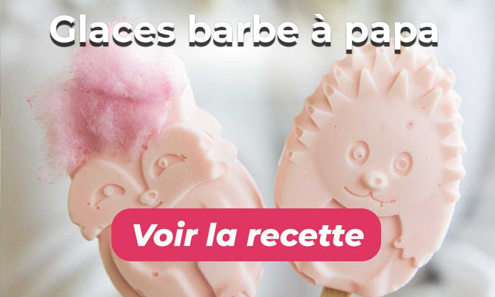 Recette de glaces barbe à papa