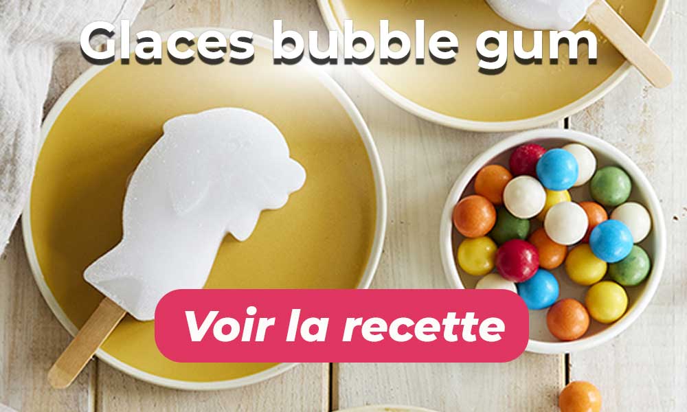 Recette de glaces bubble gum