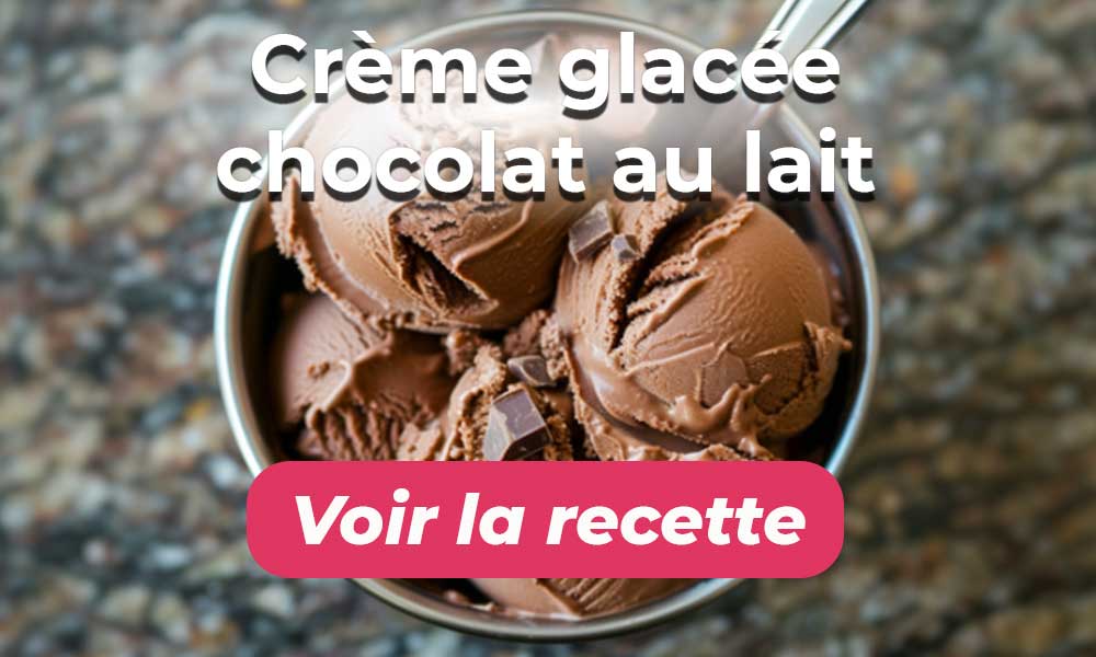 Crème glacée au chocolat au lait