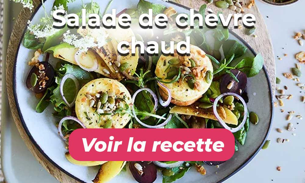 Salade de chèvre chaud