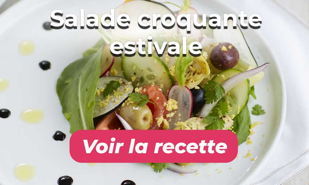 Salade croquante estivale