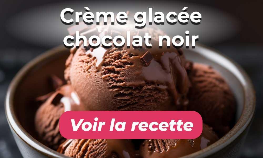 Crème glacée au chocolat noir