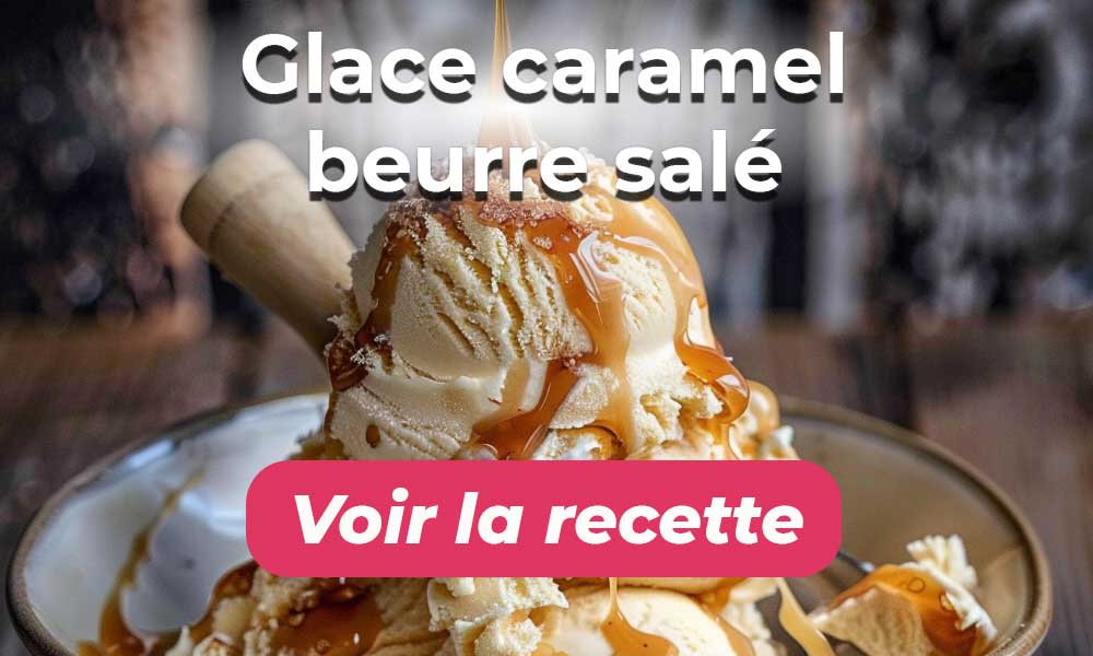 Voir la recette de la glace au caramel beurre salé