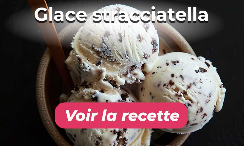 Voir la recette de la glace stracciatella