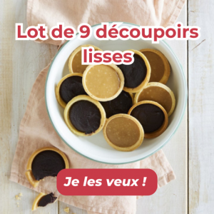 Lot de 9 découpoirs lisses