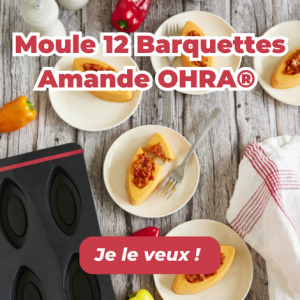 Moule 12 Barquettes amande OHRA®