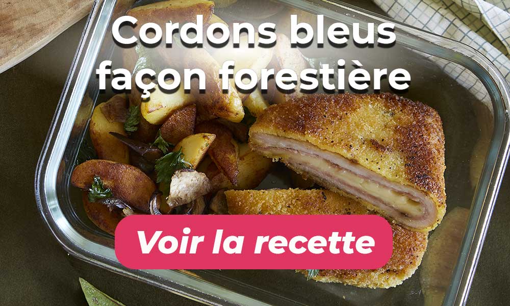 Cordons bleus de dinde façon forestière