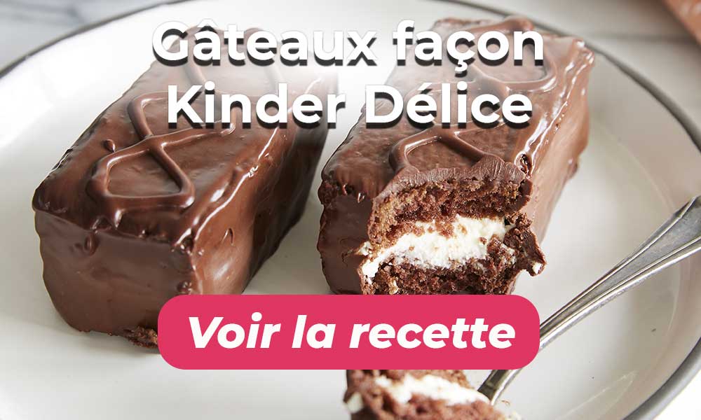 Voir la recette Gâteaux façon Kinder Délice