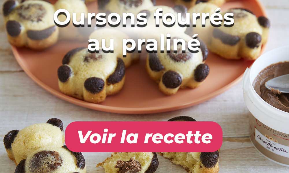 Voir la recette des Oursons fourrés au praliné