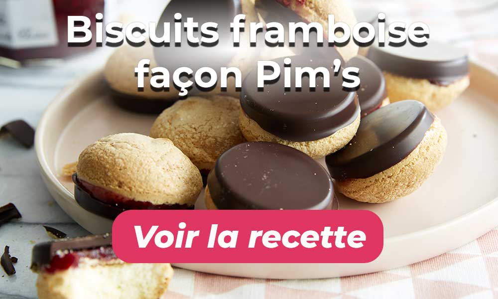 Voir la recette des Biscuits framboise façon Pim's