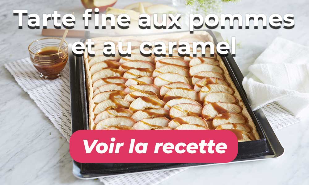 Tarte fine aux pommes et au caramel