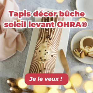 Tapis décor bûche soleil levant OHRA®