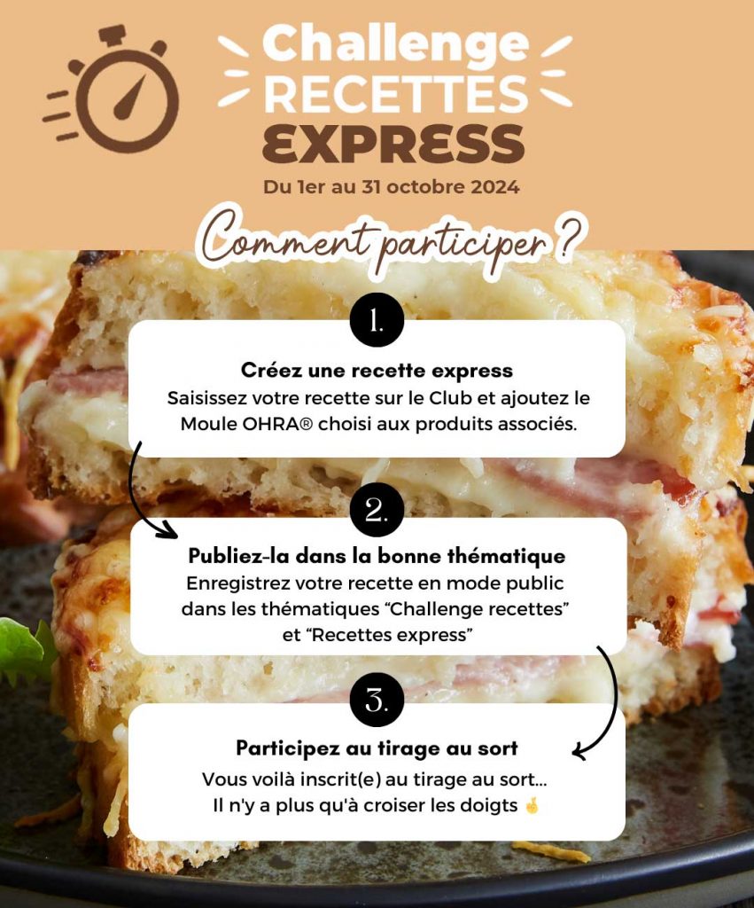 Comment participer au Challenge d'octobre "Recettes express" ?