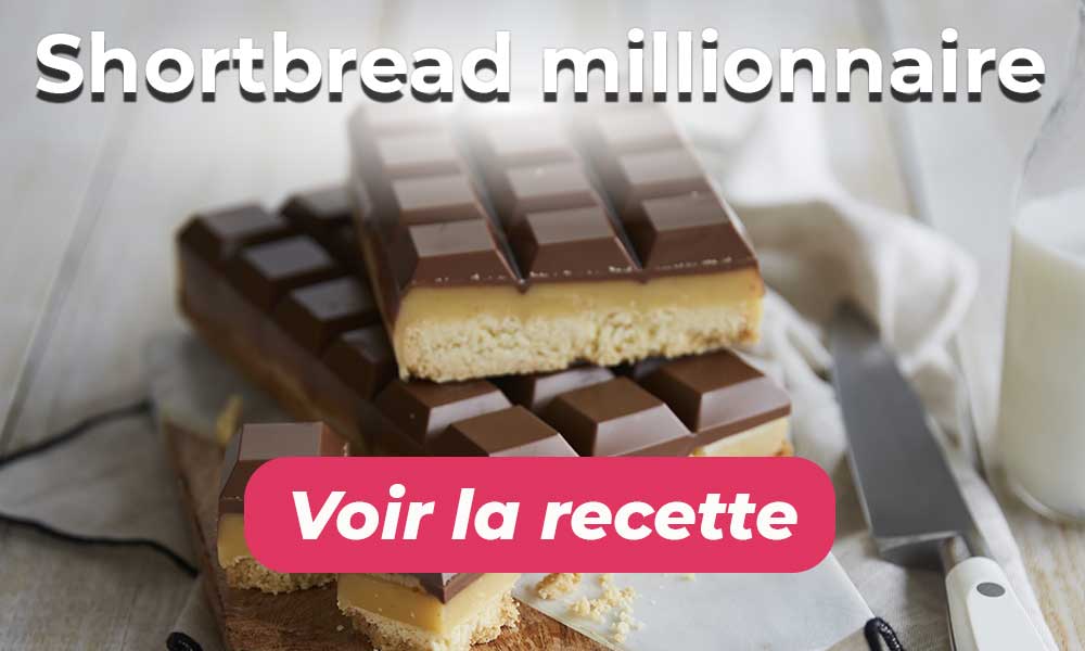 Shortbread millionnaire en tablettes