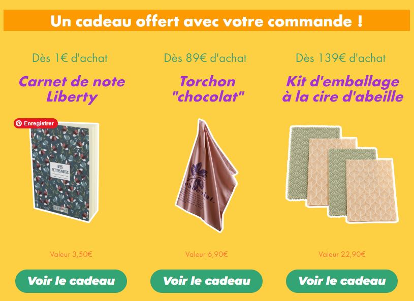 Un cadeau offert avec votre commande ! 