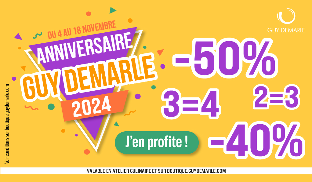 Des tonnes d'offres inédites à découvrir pour l'anniversaire Guy Demarle ! 