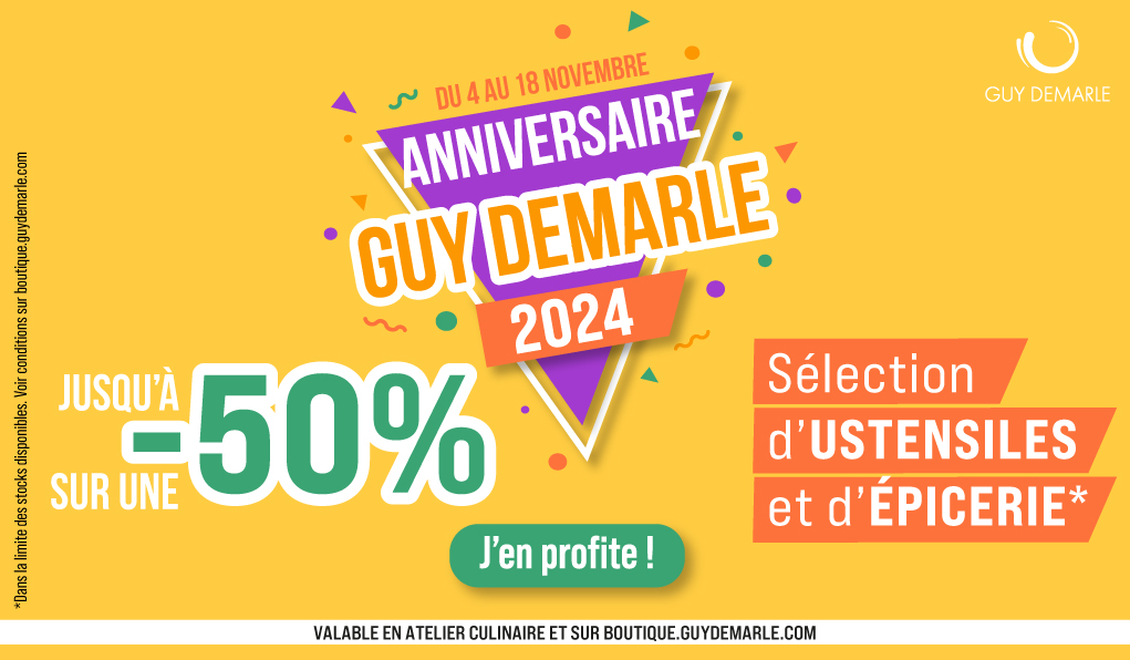 -50% sur une sélection d'ustensiles et d'épicerie