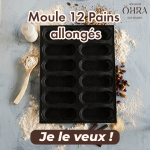 Moule 12 Pains allongés OHRA® Boulange