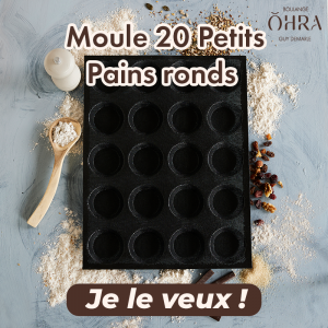 Moule 20 Petits Pains ronds OHRA® Boulange