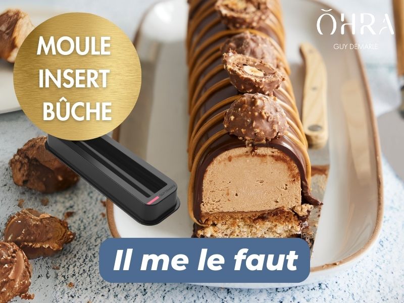 Le Moule Insert Bûche OHRA® pour une jolie petite bûche à partager