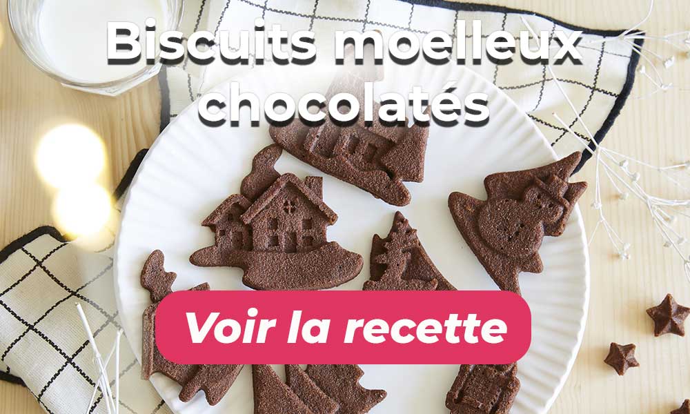 Voir la recette des Biscuits moelleux chocolatés