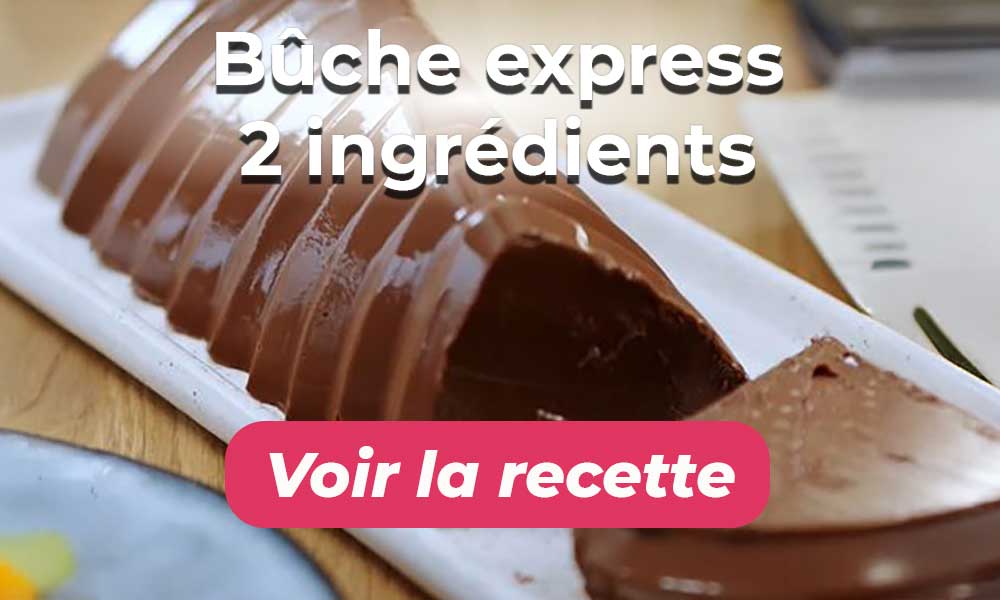 Bûche express 2 ingrédients