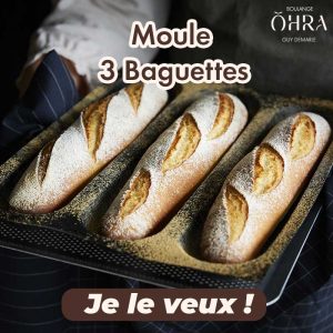 Moule 3 Baguettes OHRA® Boulange