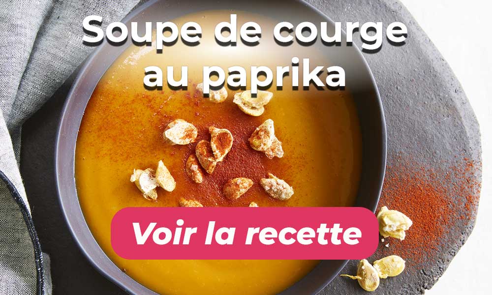 Soupe de courge au paprika