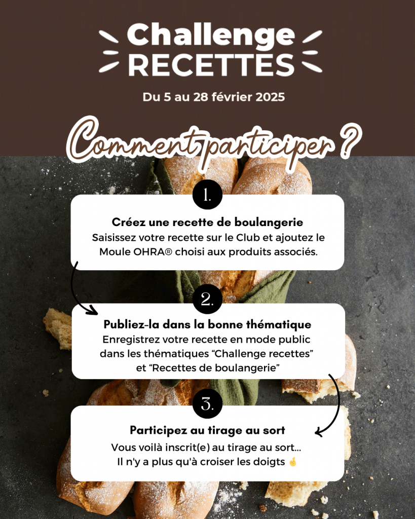 Comment participer au challenge recettes de boulangerie ?