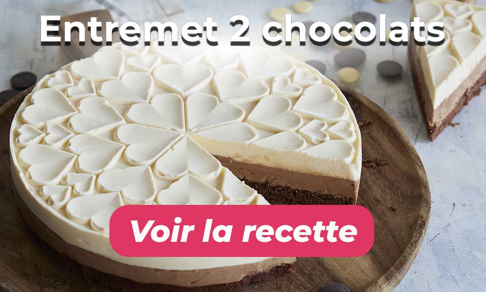 Entremet cœur 2 chocolats