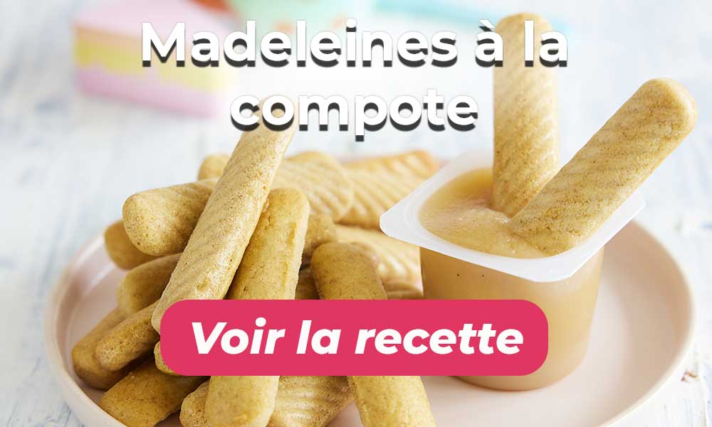 Madeleines à la compote de pomme