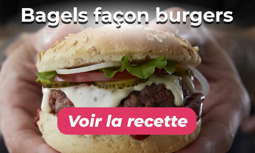 Bagels façon burgers