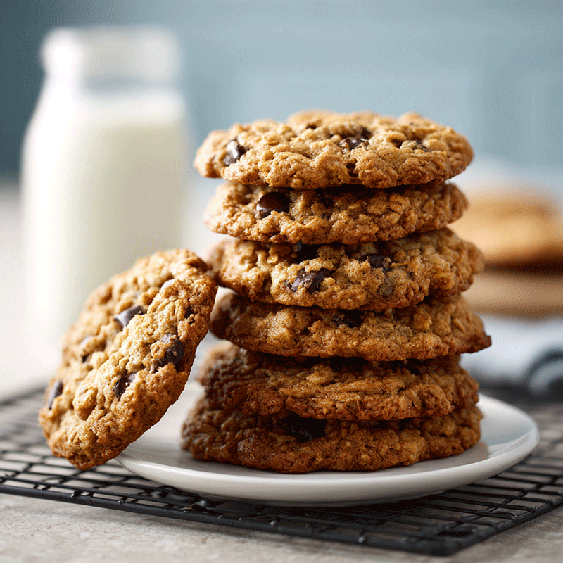 Cookies aux flocons d'avoine et aux pépites de chocolat