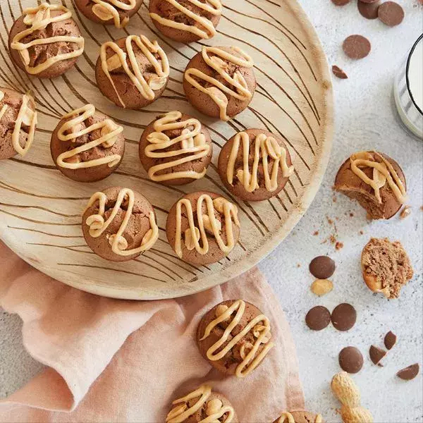 Mini-muffins au beurre de cacahuètes