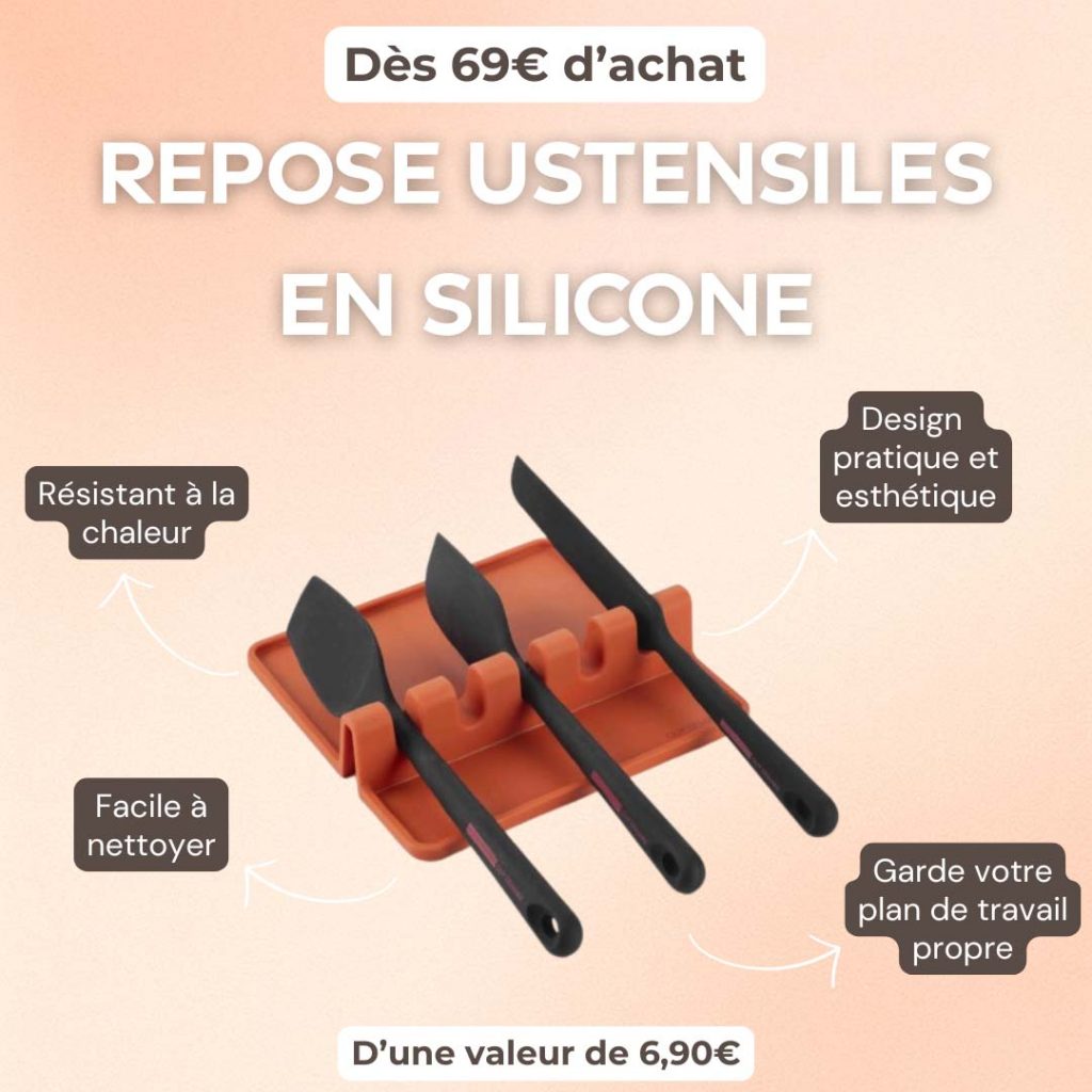 Repose ustensiles en silicone